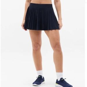 Athleta Navy Pleated Match Point Athletic Skort